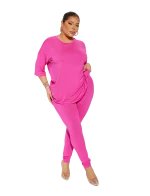 Ensemble rose pantalon et tshirt