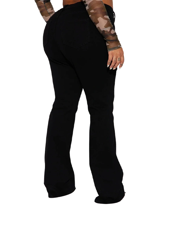 Jean bootcut noir - Medium Stretch