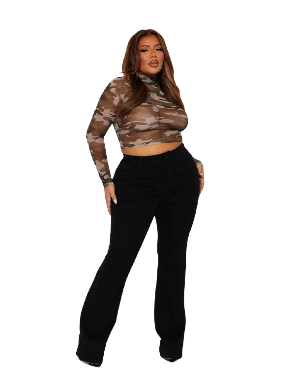 Jean bootcut noir - Medium Stretch