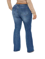 Jean bootcut bleu- Medium Stretch