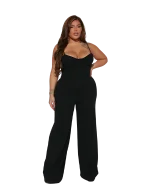 Combinaison noire élégante