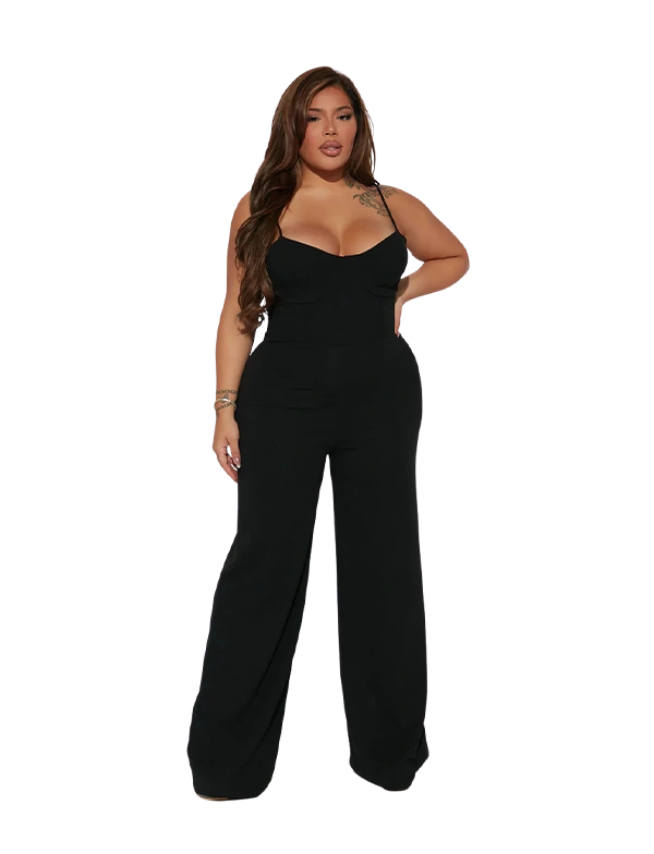 Combinaison noire élégante