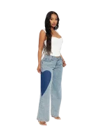 jean délavé - Non Stretch