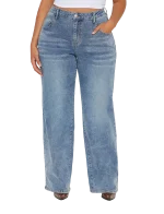 Jean bleu délavé - Medium Stretch