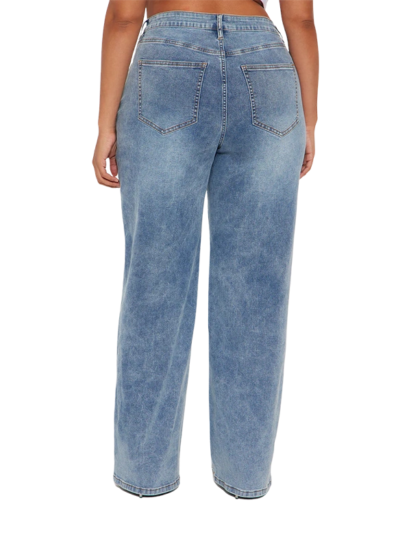 Jean bleu délavé - Medium Stretch